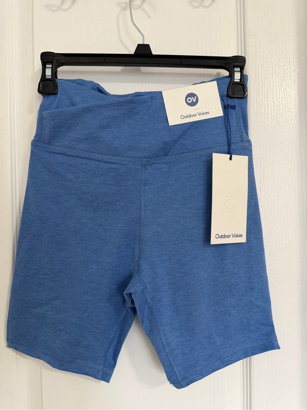 Outdoor Voices Periwinkle High-Rise Bike Shorts